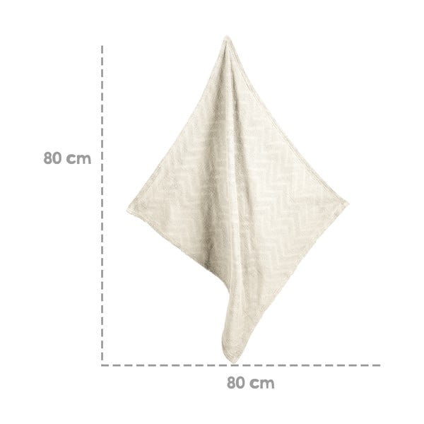 Krem pletena deka za bebe od organskog pamuka 80x80 cm Seashells – Roba-image-1