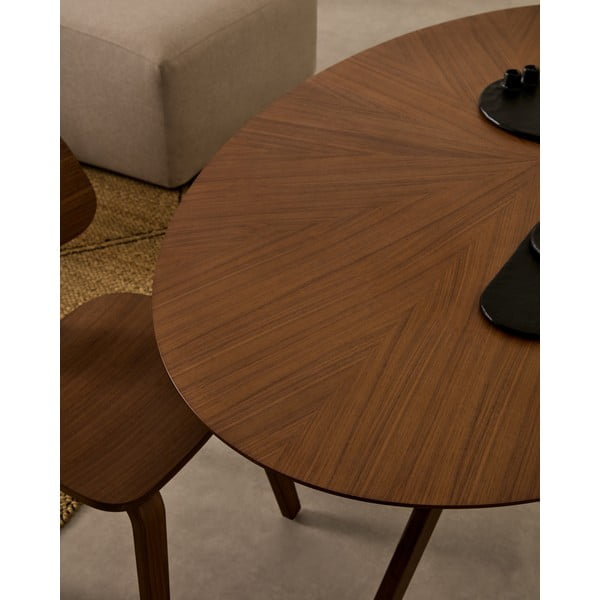 Blagovaonski stol s pločom stola u dekoru oraha 110x180 cm Naanim – Kave Home-image-1