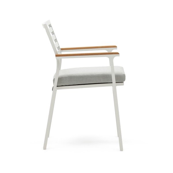 Bijela metalna vrtna stolica Bona - Kave Home-image-2