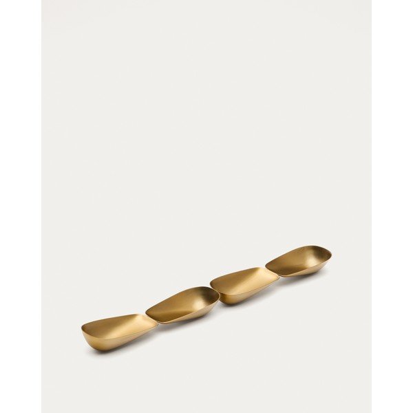 Zdjelica za posluživanje od nehrđajućeg čelika u zlatnoj boji Aruc – Kave Home-image-4