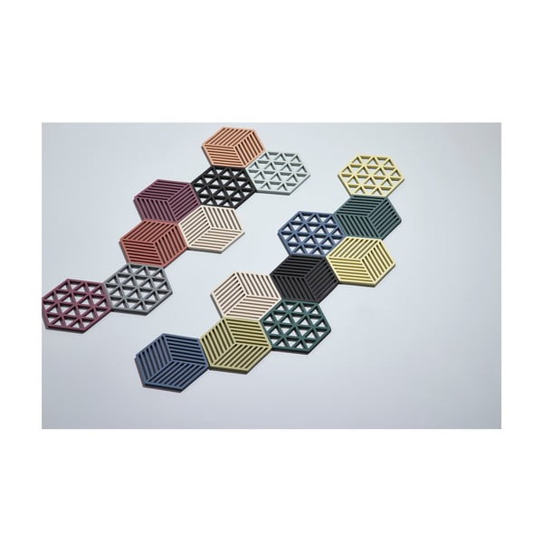 Sivi silikonski podmetač za vruće lonce Zone Triangles-image-1