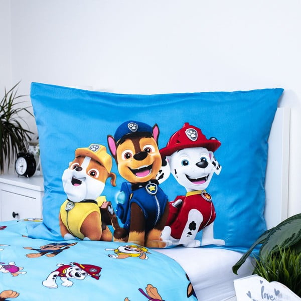 Dječja posteljina za krevet za jednu osobu od mikrovlakana 140x200 cm Paw Patrol – Jerry Fabrics-image-3