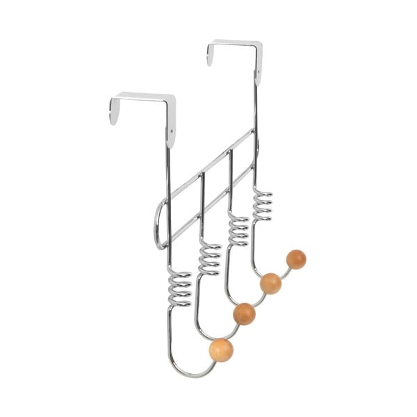 Metalna vješalica za vrata srebrne boje 33 cm Spirale – Compactor-image-4