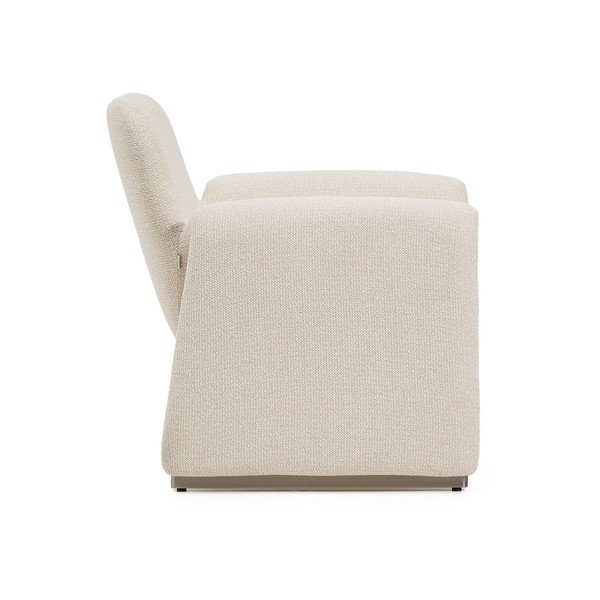 Bež fotelja od šenila Melvia – Kave Home-image-3