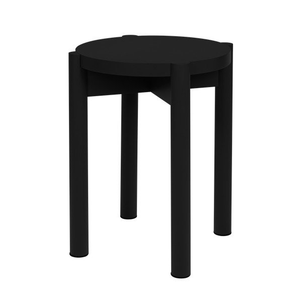 Crni stolac od masivne bukve Hopp – noo.ma