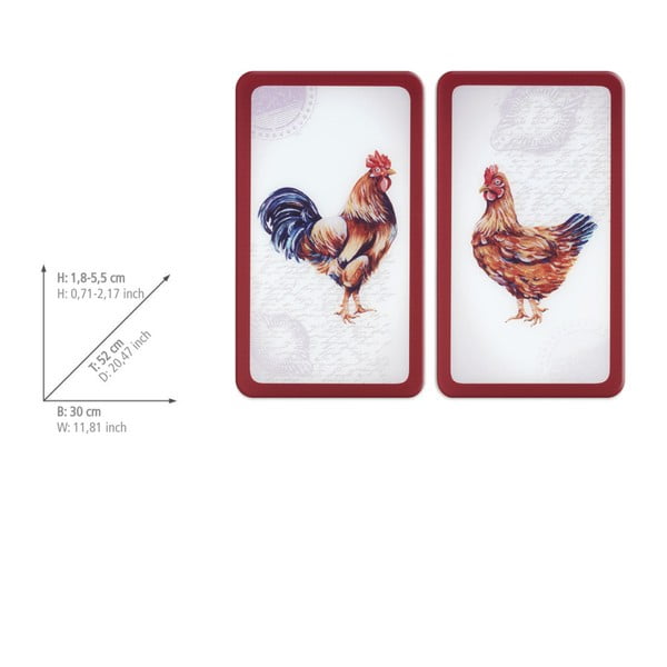 Zaštitni poklopci za štednjak u setu od kaljenog stakla 2 kom 52x30 cm Farm – Wenko-image-4
