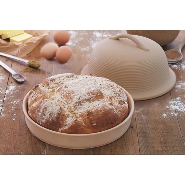 Posuda za pečenje kruha od kamenine Kitchen Craft Cloche, 30 x 19 cm-image-1
