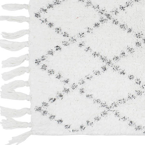 Bijela kupaonska prostirka 50x80 cm Latika – douceur d'intérieur-image-1