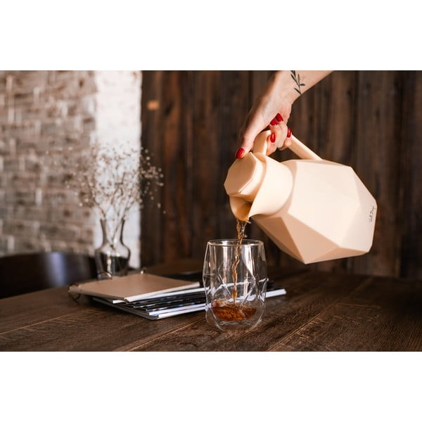 Bež termosica Vialli Design Geo, 1 l-image-3