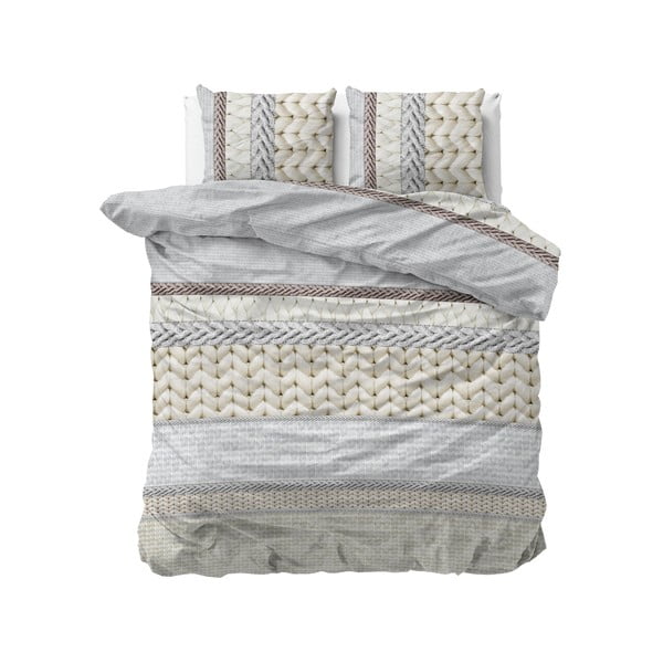 Flanel posteljina Dreamhouse Knitty, 200 x 220 cm