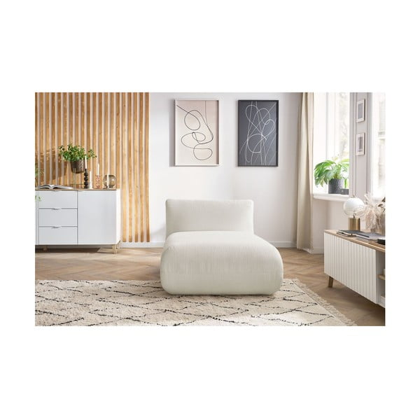 Sofa modul od bijelog samta Lecomte - Bobochic Paris-image-4