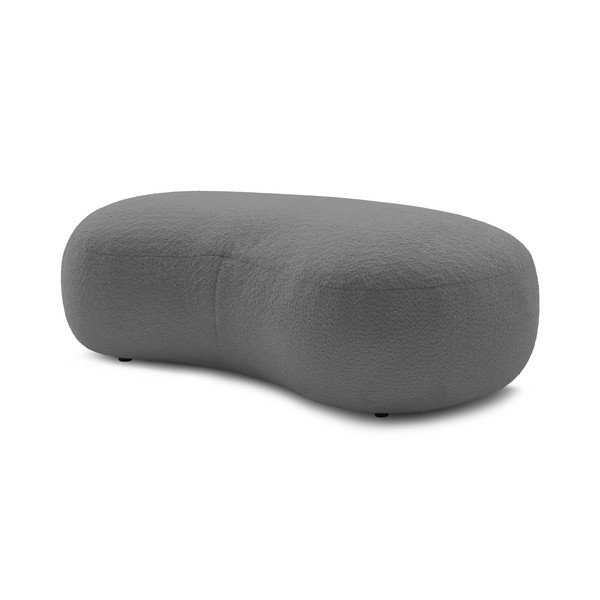 Tabure svijetlo sive boje od bouclé tkanine Saint-Germain – Bobochic Paris-image-3