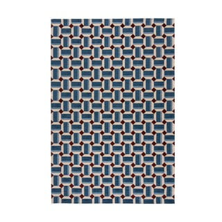 Plavi tepih 155x230 cm Lennox Geometric – Flair Rugs