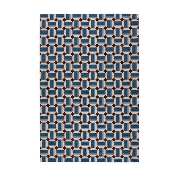 Plavi tepih 155x230 cm Lennox Geometric – Flair Rugs