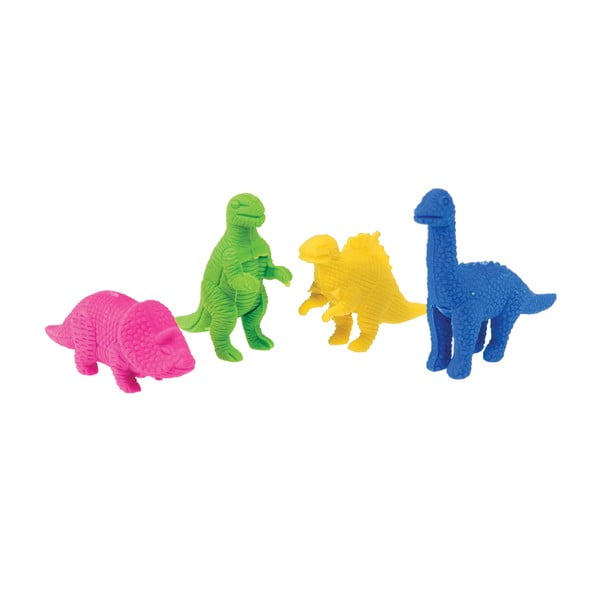 Set od 4 gumice za olovke Rex London Dinosaur
