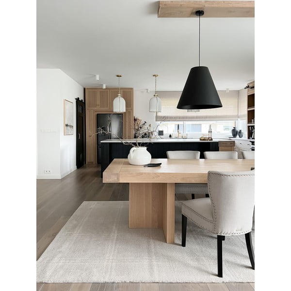 Krem vuneni tepih 200x300 cm Calisia M Grid Prime – Agnella-image-1