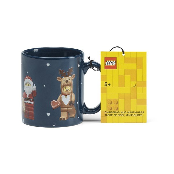 Tamno plava keramička dječja šalica 300 ml Christmas Minifigures – LEGO®-image-3