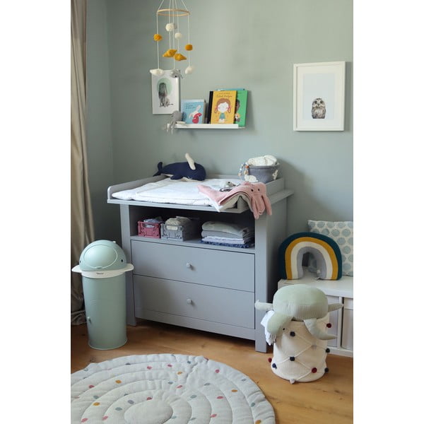 Mentol zelena plastična kanta za smeće za pelene 25 l Whale – Kindsgut-image-3