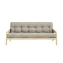 Kauč na razvlačenje 204 cm Karup Design Grab Natural Clear / Linen Beige