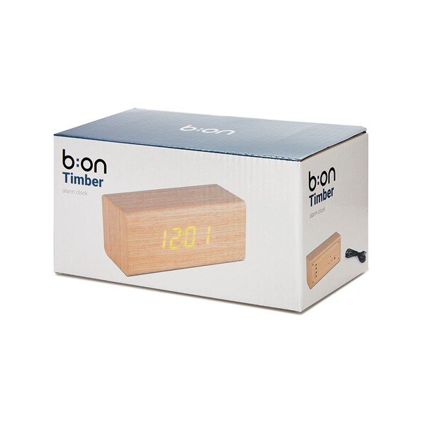 Digitalna/stolna budilica Timber – Balvi-image-2