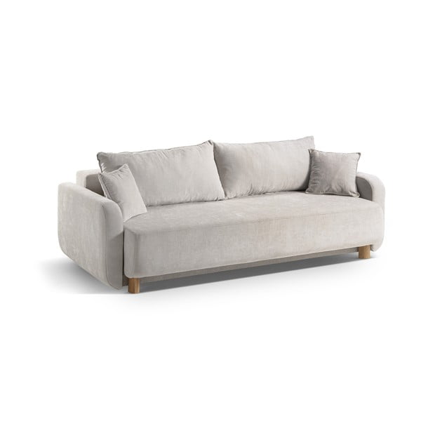 Bež sklopiva/s prostorom za odlaganje sofa 231 cm Elen – Micadoni -image-2