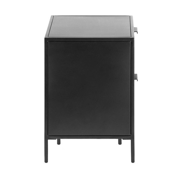 Crni željezni noćni ormarić Shantay – Kave Home-image-3