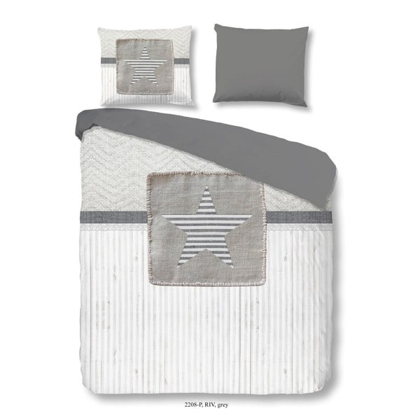 Pamučna posteljina za bračni krevet Good Morning Riv, 200 x 200 cm