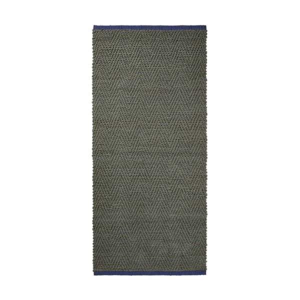 Tamno zelena jutena staza 70x150 cm Notes – Mette Ditmer Denmark