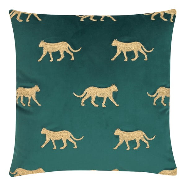 Zelena ukrasna jastučnica Westwing Collection Cheetah, 40 x 40 cm