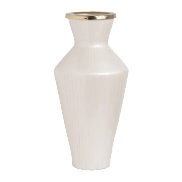 Bijela staklena visoka vaza (visina 57 cm) Linea – Ixia