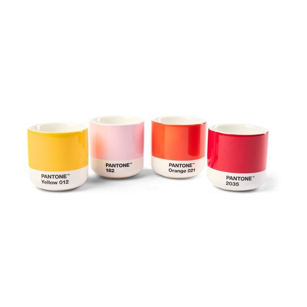 Porculanske šalice u setu 4 kom za espresso 100 ml Macchiato – Pantone