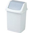 Svijetlo siva plastična kanta za smeće 50 l Click-It – Curver