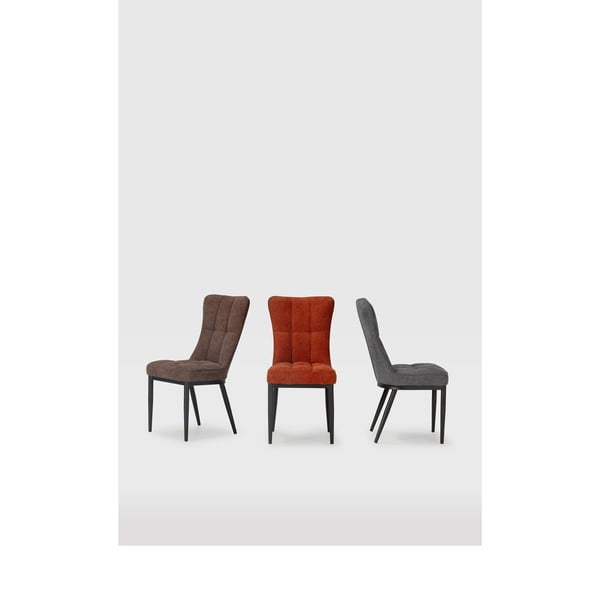 Blagovaonske stolice u setu 2 kom boja terakote Damon – Marckeric-image-1