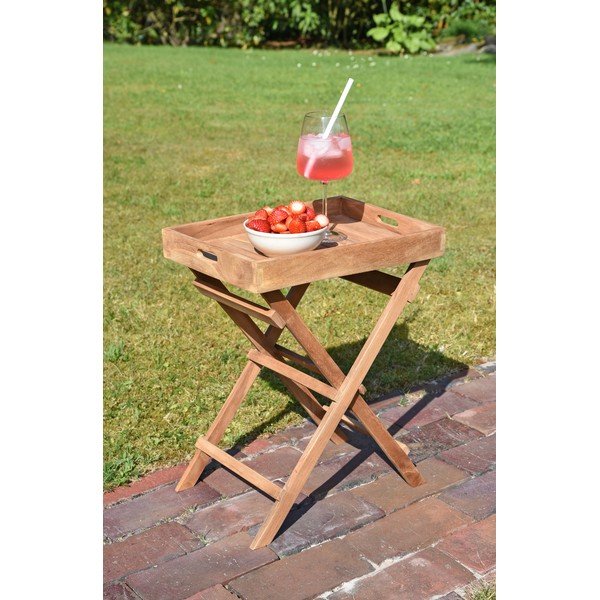 Vrtni stol od masivne tikovine 29x39 cm Bacan – Garden Pleasure-image-1