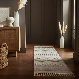 Svijetlo siva/u prirodnoj boji staza 60x230 cm Medina – Flair Rugs