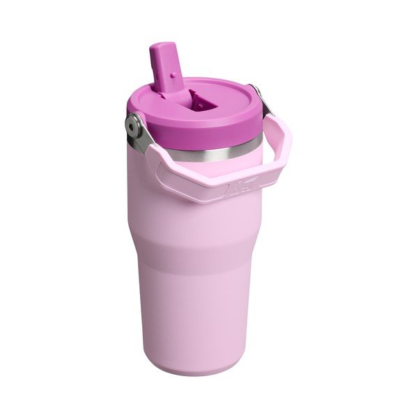 Ružičasta termosica od nehrđajućeg čelika 600 ml IceFlow™ Flip Straw 2.0 Cherry Blossom – Stanley-image-1