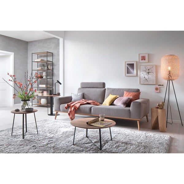 Crna LED stolna lampa s mogućnosti zatamnjivanja (visina 48 cm) Stina – Fischer & Honsel-image-3