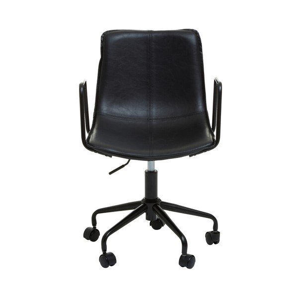 Crna uredska stolica od umjetne kože Branson – Premier Housewares-image-2