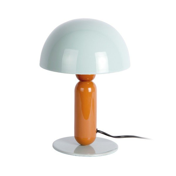 Narančasta/prljavo plava metalna stolna lampa (visina 30 cm) Firenze round – Leitmotiv