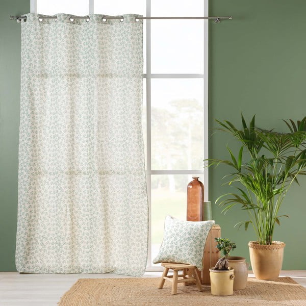 Bijela/zelena zavjesa 140x240 cm Maddy – douceur d'intérieur-image-2