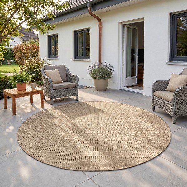 Bež okrugao unutarnji i vanjski tepih ø 160 cm Mira 1450 – Ayyildiz Carpets-image-1