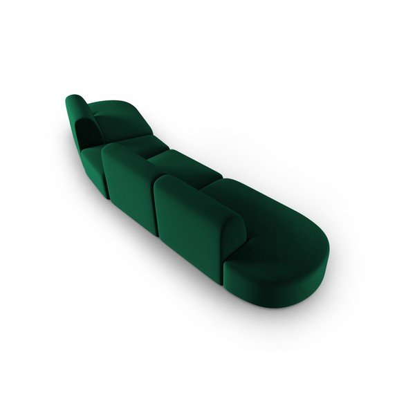 Zelena baršunasti sofa s desnim kutom 428 cm Paolo – Milo Casa-image-3
