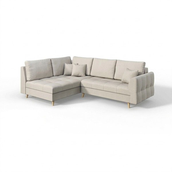 Krem kutna garnitura (lijevi kut) Ariella - Ropez