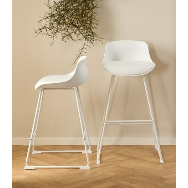 Bijela barska stolica (visine sjedala 76 cm) Tina – Actona-image-1