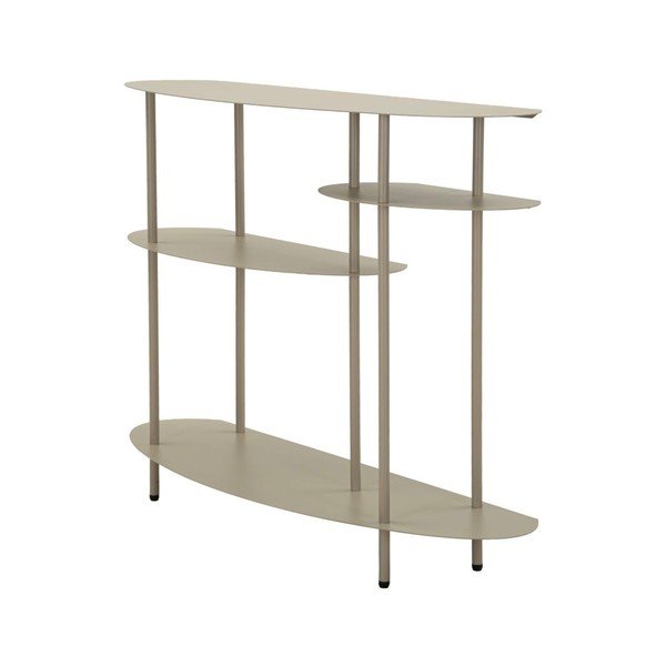 Sivo-bež metalni pomoćni stol 34x118 cm Saturn – Mauro Ferretti-image-3