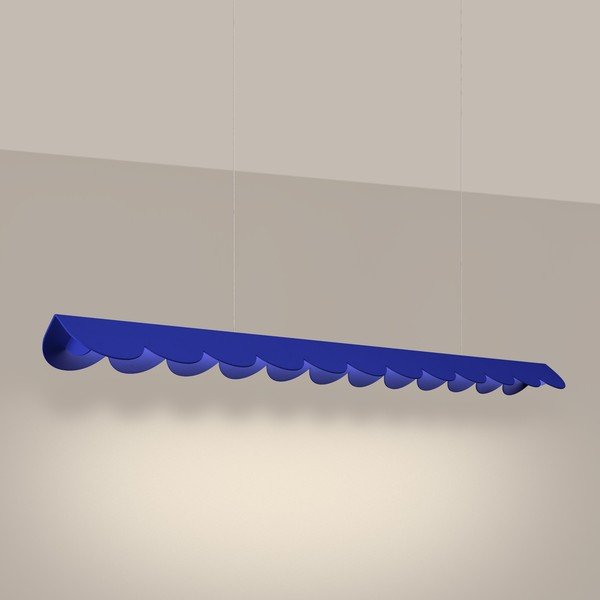 Tamno plava LED viseća svjetiljka aluminijska BISCUIT – Thoro-image-1
