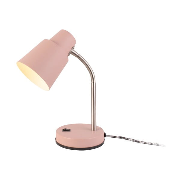 Ružičasta stolna lampa Leitmotiv Scope, visina 30 cm