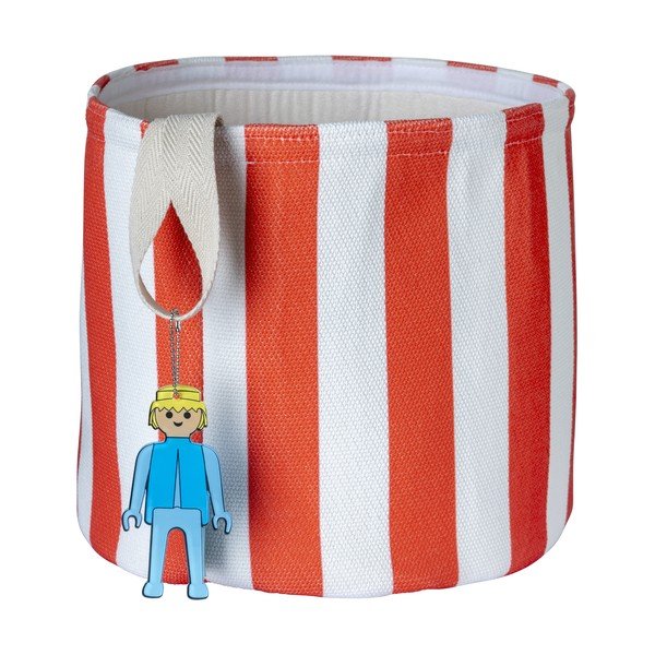 Crvena tekstilna dječja kutija za pohranu ø 30x28 cm Stripes – Playmobil-image-2