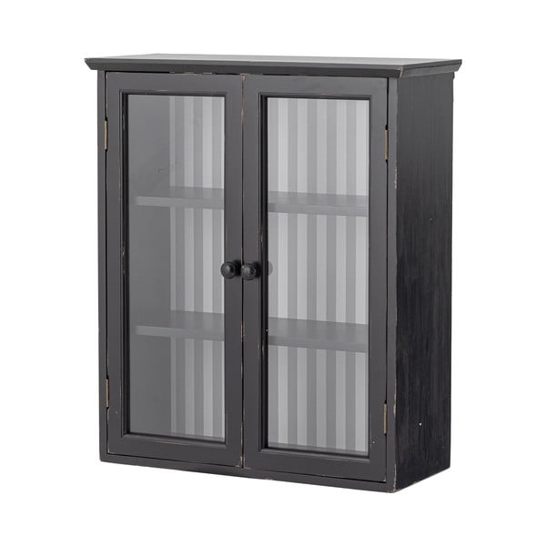 Crna viseća vitrina od masivne jele 51,5x66,5x22,5 cm Hazem – Bloomingville-image-4