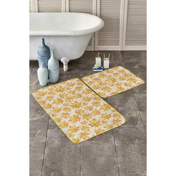 Žute kupaonske prostirke u setu 2 kom 60x100 cm – Mila Home-image-3
